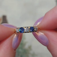 Edwardian sapphire and diamond ring