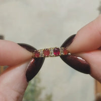 Edwardian ruby and diamond ring from 1910