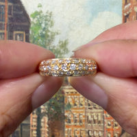 18 karaat gouden ring met diamanten