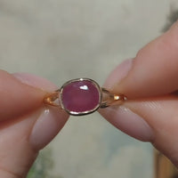 Ruby ring in 14 carat gold