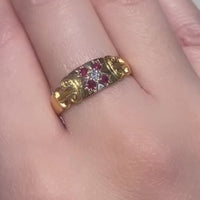 Ruby and diamond ring from 1907