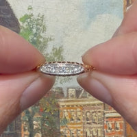 Edwardiaanse ring met oud geslepen diamanten