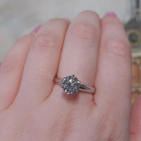 1.50 carat briljant geslepen solitair ring