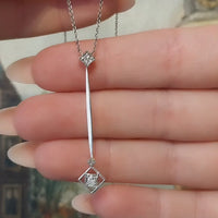 Edwardiaanse hanger met diamanten in oud slijpsel