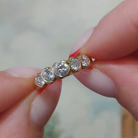 Five stone diamond ring in 18 carat gold