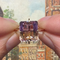 Ametrine ring in 14 carat gold