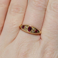 Antique ruby and rose diamond ring from 1915-Antique rings-The Antique Ring Shop