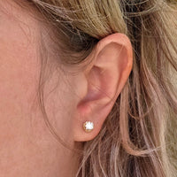 Vintage diamond studs in 14 carat gold