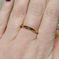 Vintage 14 carat gold band-wedding rings-The Antique Ring Shop