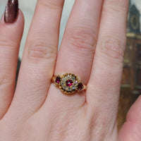 Edwardian ruby and diamond ring from 1907-Antique rings-The Antique Ring Shop