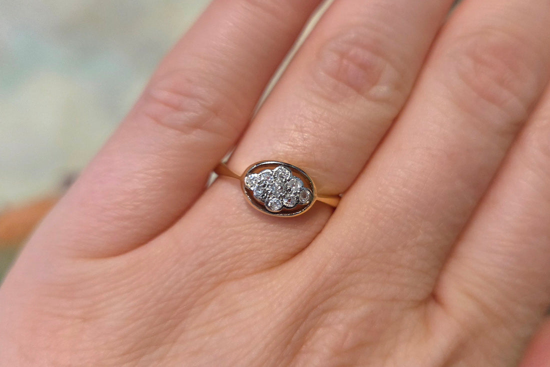 Edwardian old cut diamond ring