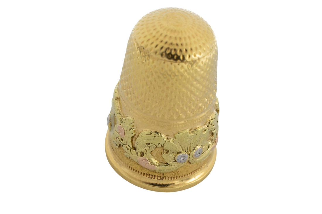 Georgian period 18 carat gold thimble from 1825-The Antique Ring Shop