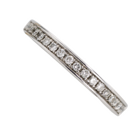 Brilliant cut diamond half eternity band-wedding rings-The Antique Ring Shop